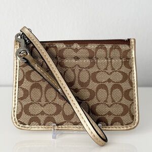 Vintage Coach Skinny ID Case Wallet Wristlet